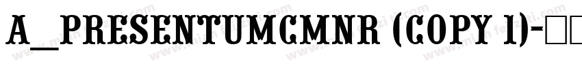 a_PresentumCmNr (COPY 1)字体转换